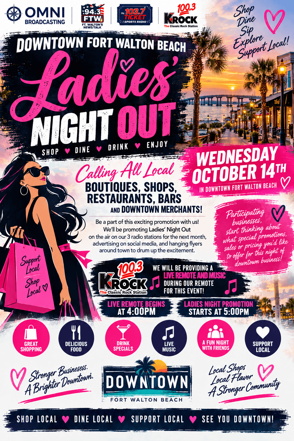 Ladies Night In Downtown Fort Walton Beach