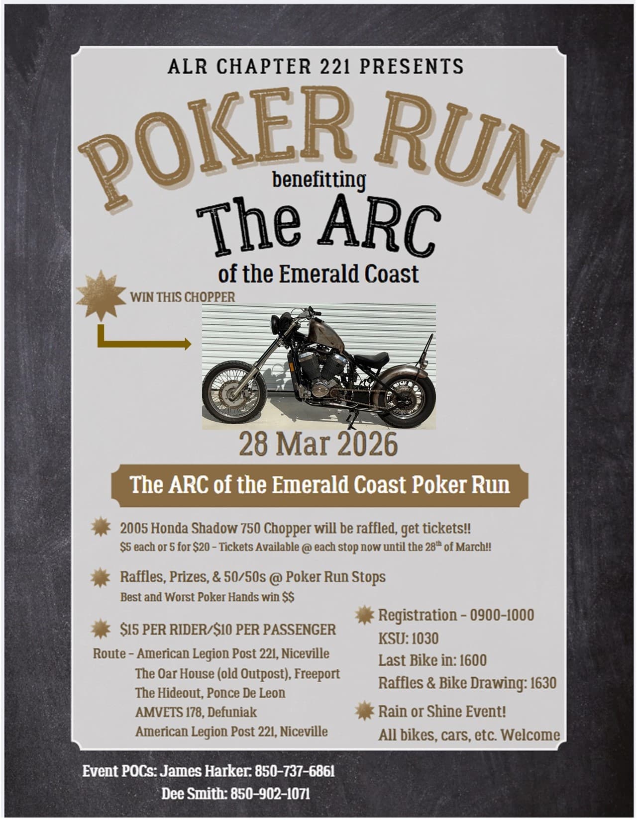 Ride For The ARC - Poker Run