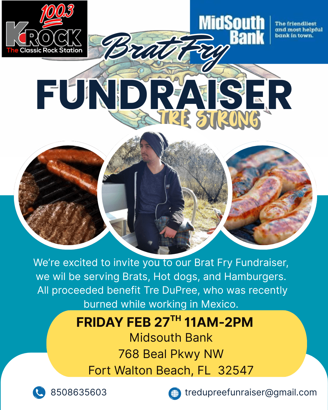 Brat, Burger, and Hot Dog Cookout Fundraiser