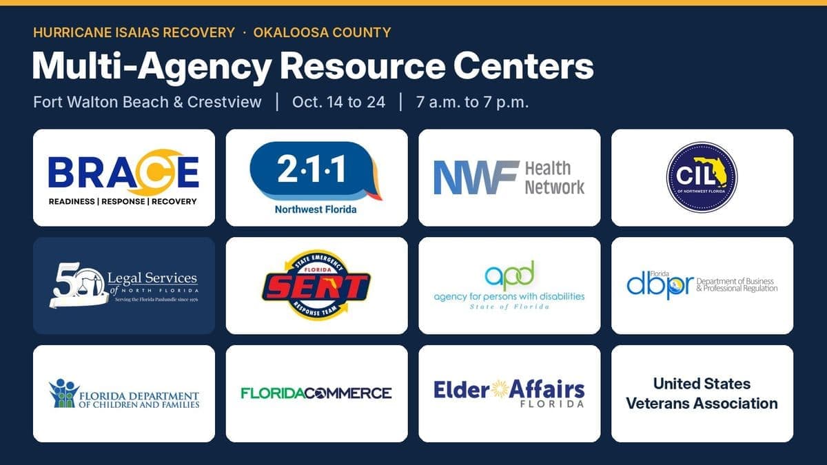 Okaloosa Disaster Recovery Centers