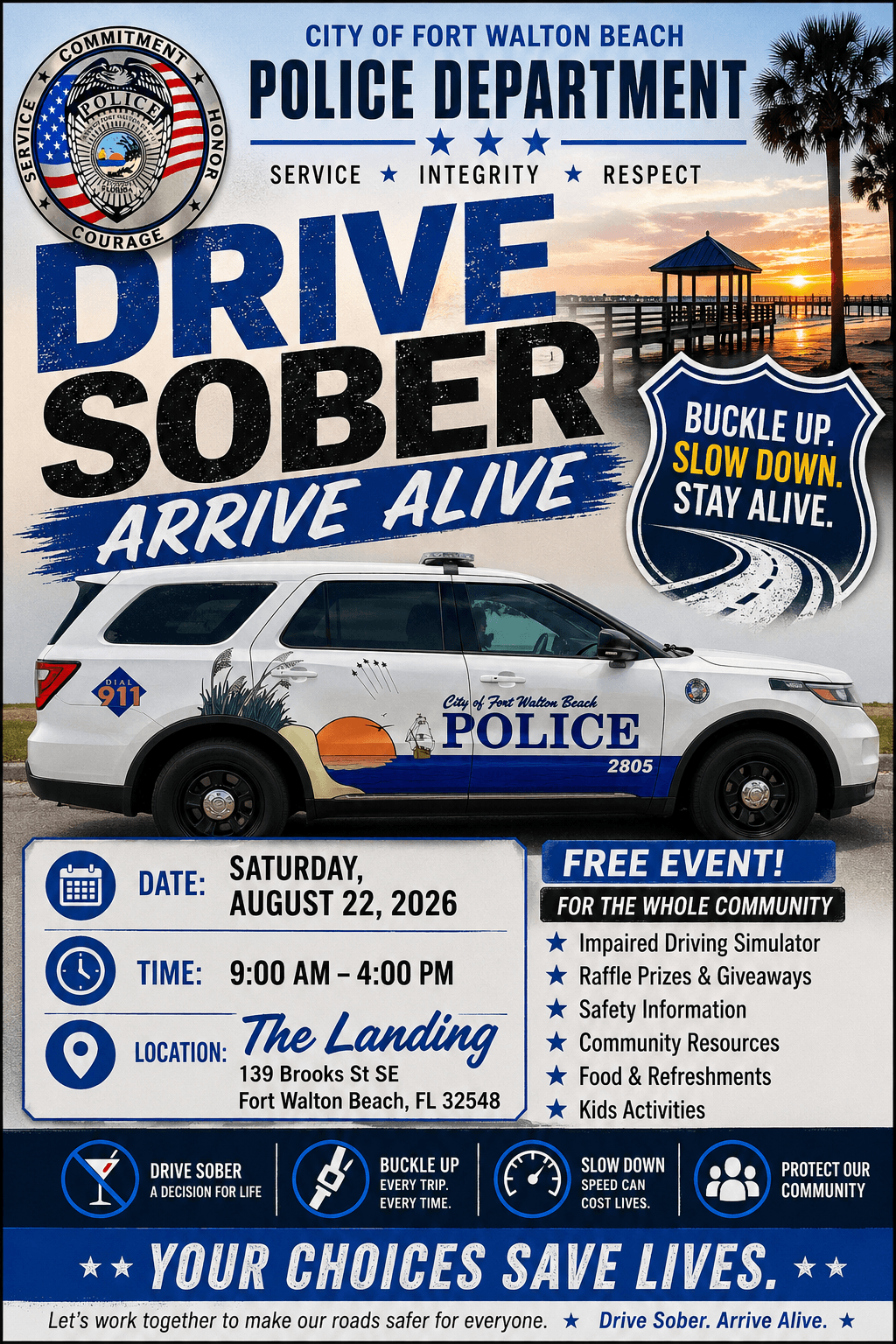 Drive Sober Event Hosted By FWB PD